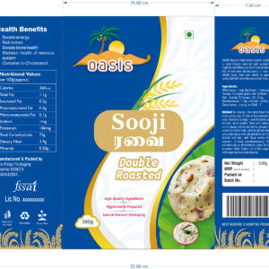 Rava package, Artwork, Flexo design,Semolina